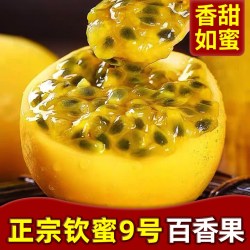 堡鲜生 广西钦蜜9号黄金百香果新鲜当季5斤黄色原浆孕妇水果现摘整箱包邮