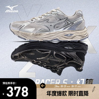 美津浓 男女运动休闲缓震透气网面复古做旧跑步鞋RACER S