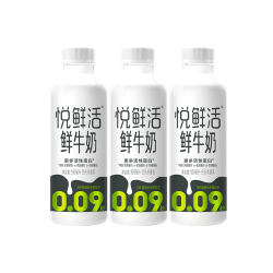 君乐宝 悦鲜活鲜牛奶950ml*3大瓶组合巴氏杀菌乳营养低温鲜牛奶