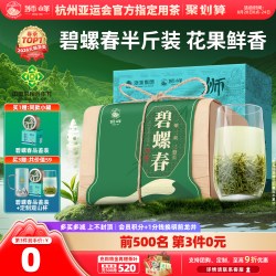 狮峰 牌新茶明前特级碧螺春浓香型春绿茶叶纸包250g散装