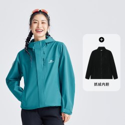 拓路者 女士户外抓绒三合一防风防水登山外套 GHW523099-1