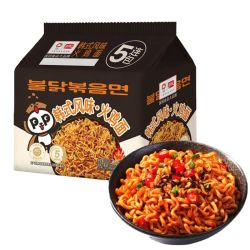 盼盼 韩式火鸡面5速食方便面干拌火鸡网红宿舍夜宵泡面袋装早餐