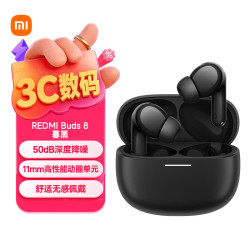 小米 REDMI 红米 Buds 8 入耳式动圈蓝牙耳机 暮黑 Type-C