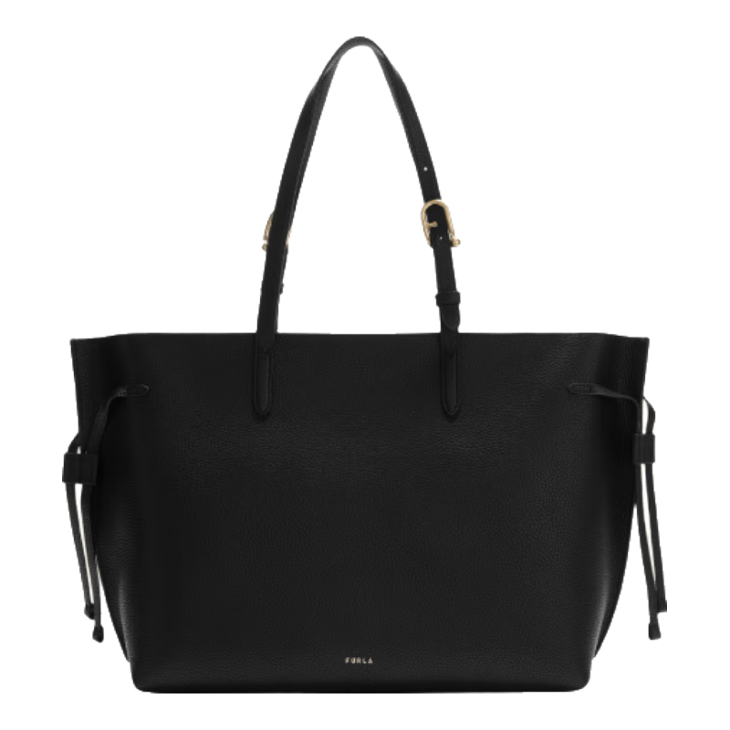 FURLA 芙拉 AVA牛皮大号托特包 黑色