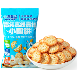 小鹿蓝蓝 儿童高钙高铁小圆饼 1袋