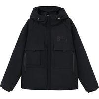 JACK&JONES 杰克琼斯 连帽宽松羽绒服