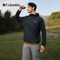 Columbia 2026春夏新品户外男子钛金防晒衣UPF50+可打包轻薄拒水外套