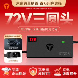雅迪 铅酸电池充电器 100032240768 铅酸72V3A Y字型