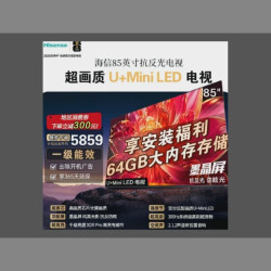 海信 85英寸 小墨E5Q PRO  墨晶屏 300Hz高刷U+MiniLED 1248分区
