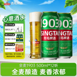 青岛啤酒 1903全麦精酿 500ml*12听