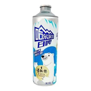 哈尔滨啤酒 冰纯小麦白啤酒 1000ml*2听
