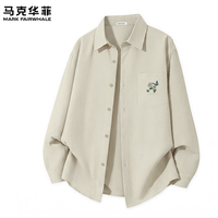 马克华菲 男士春夏泡泡纱长袖衬衫