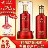 五粮液 财富人生浓香型白酒四川名酒52度500mL单瓶装珍酿红