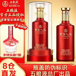 五粮液 财富人生浓香型白酒四川名酒52度500mL单瓶装珍酿红
