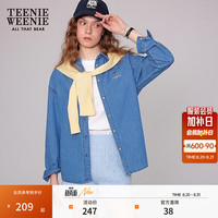 TEENIE WEENIE 小熊女装衬衫 中蓝色 M 女士衬衫