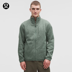 lululemon 男士Sojourn拉绒内里针织夹克 LM3EW9S 柳叶绿 2XL