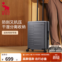 爱华仕 6810 钢琴系列 24英寸 炭灰色 拉杆箱