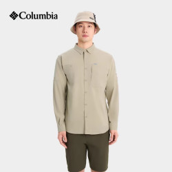 Columbia 2026秋冬新品户外男子UPF100防晒吸湿运动休闲速干翻领衬衫