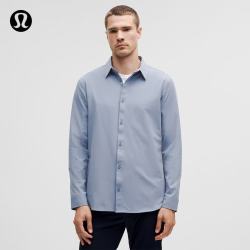 lululemon New Venture男士修身剪裁长袖衬衫 风暴蓝 M