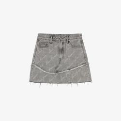 Levi's 李维斯女士美式休闲浅色水洗牛仔短裙003W3
