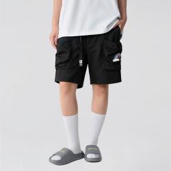 NEW ERA 滑板图案印花休闲短裤男女同款