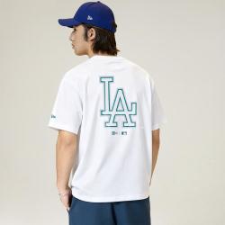 NEW ERA MLB卡通字母品牌logo刺绣简约透气百搭宽松短袖T恤