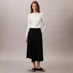 Massimo Dutti 垂感半身裙高腰显瘦百搭通勤中长裙