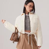 Levi's 李维斯女士美式复古宽松休闲轻便短潮流翻领羽绒外套