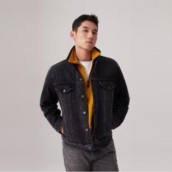 Levi's 李维斯秋冬男士美式vintage哈灵顿风烟灰色牛仔夹克0016Z