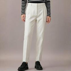 Massimo Dutti 女士时尚潮流纯色简约日常通勤百搭休闲长裤含羊毛
