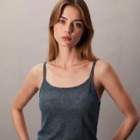限尺码：Massimo Dutti 女时尚韩风慵懒随性休闲风透气弹力吊带针织背心