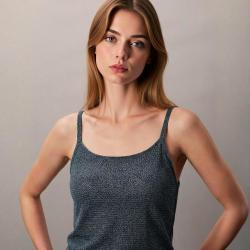 Massimo Dutti 女时尚韩风慵懒随性休闲风透气弹力吊带针织背心