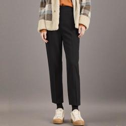 Massimo Dutti 女式宽腰头设计柔软舒适轻商务休闲百搭通勤锥形长裤