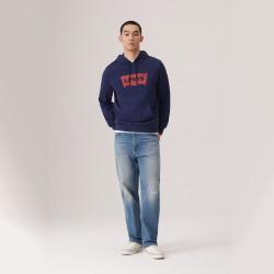 Levi's 李维斯26年春季新款男士针织抽绳连帽休闲卫衣