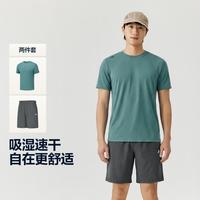 斯凯奇 26年秋运动套装男速干户外跑步运动服男