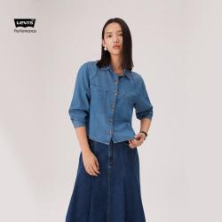 Levi's 李维斯26年春夏新款女士美式休闲轻复古工装风牛仔衬衫