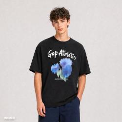 Gap 男女装2026春季款纯棉logo印花宽松短袖T恤休闲上衣854284
