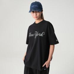 NEW ERA MLB NY圆领印花短袖T恤情侣同款宽松百搭t恤潮夏季