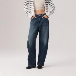 Levi's 商场同款Levi's李维斯冬暖系列女士美式休闲宽松牛仔弯刀裤0039A