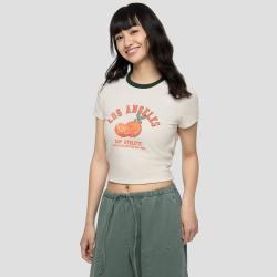 Gap 城市系列女装2026夏季款撞色圆领短袖T恤858921