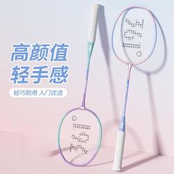361° 高弹超轻耐打羽毛球拍学校双拍男女版套装
