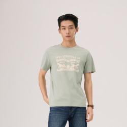 Levi's 李维斯春夏情侣同款美式双马印花潮流休闲宽松圆领短袖T恤