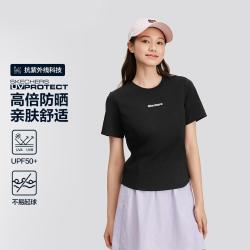斯凯奇 立体修身防晒 女士运动T恤