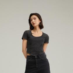 Levi's 复古短款修身显瘦女士T恤