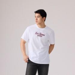 Levi's 李维斯26年秋季新款男士美式复古休闲针织印花短袖T恤