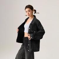 Levi's 李维斯春季女士破洞牛仔外套002YY