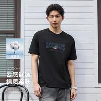 斯凯奇 男式夏季透气日常百搭时尚运动T恤简约打底