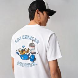 NEW ERA MLB NY/LA美式印花圆领短袖T恤男女宽松休闲t恤