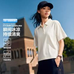 斯凯奇 绣花撞色 POLO衫