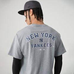 NEW ERA MLB系列圆领印花短袖t恤情侣款夏季宽松透气T恤上衣潮